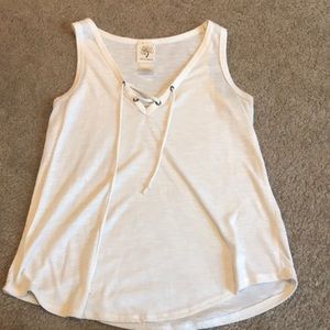 cream tank top
